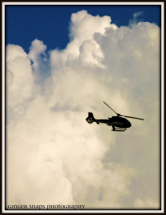 Bible Sky and Helicopter